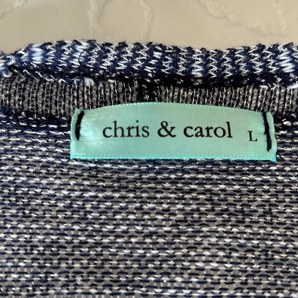 chris & carol Blue and Silver Cardigan - Picture 2 of 3